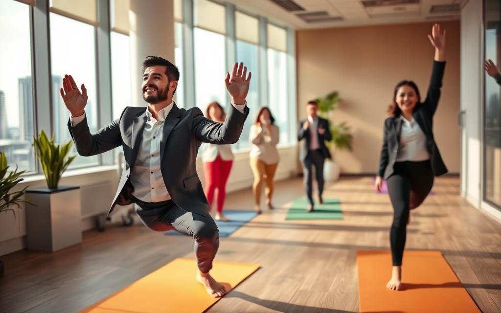 exercícios físicos no trabalho