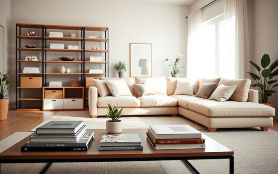 Dicas de organização minimalista para deixar sua casa mais funcional